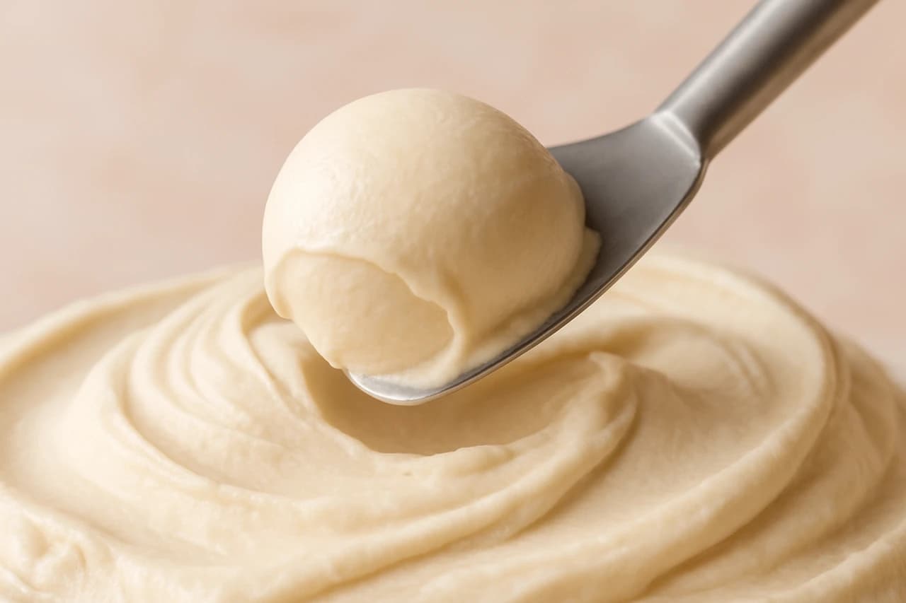 Acqua libera e acqua legata nel gelato: la chiave per una texture perfetta — immagine illustrativa generata con AI