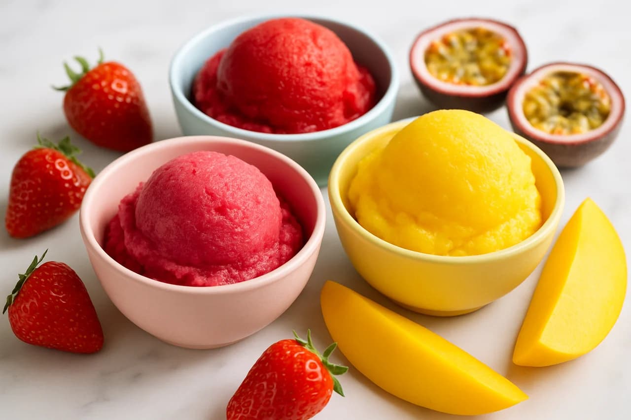 Pectina e fibre della frutta: i stabilizzanti naturali per il sorbetto perfetto — immagine illustrativa generata con AI