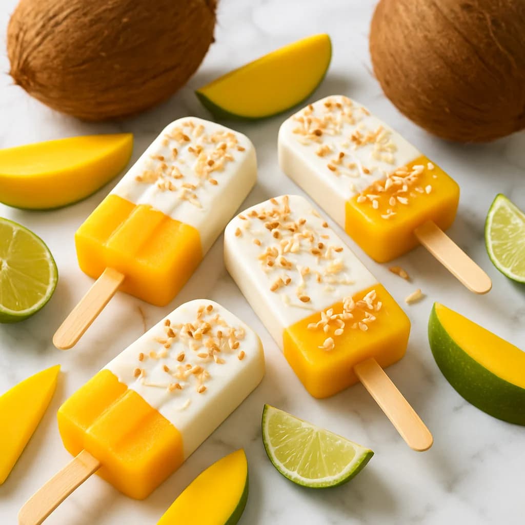 Ghiaccioli Cocco e Mango Tropicale
