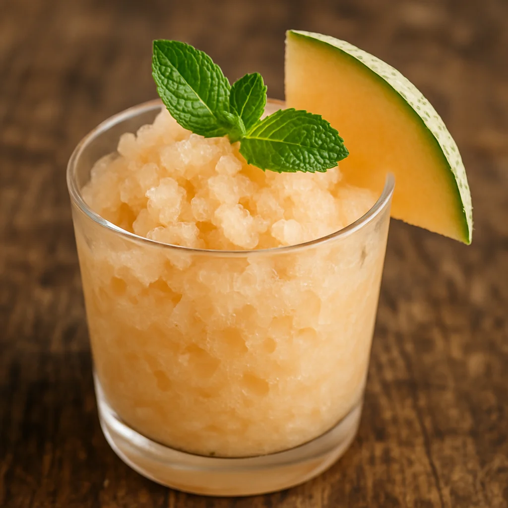 Granita al Melone e Menta Fresca