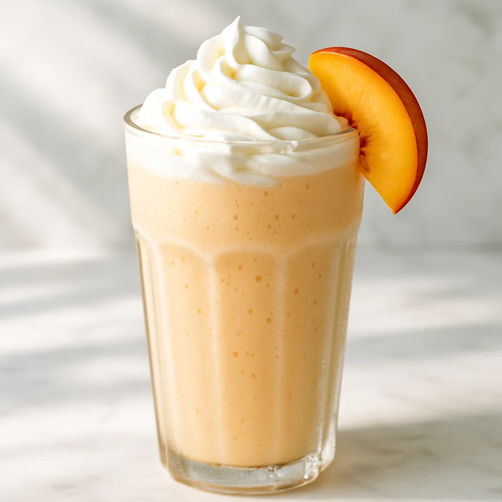 Milkshake alla Pesca e Vaniglia