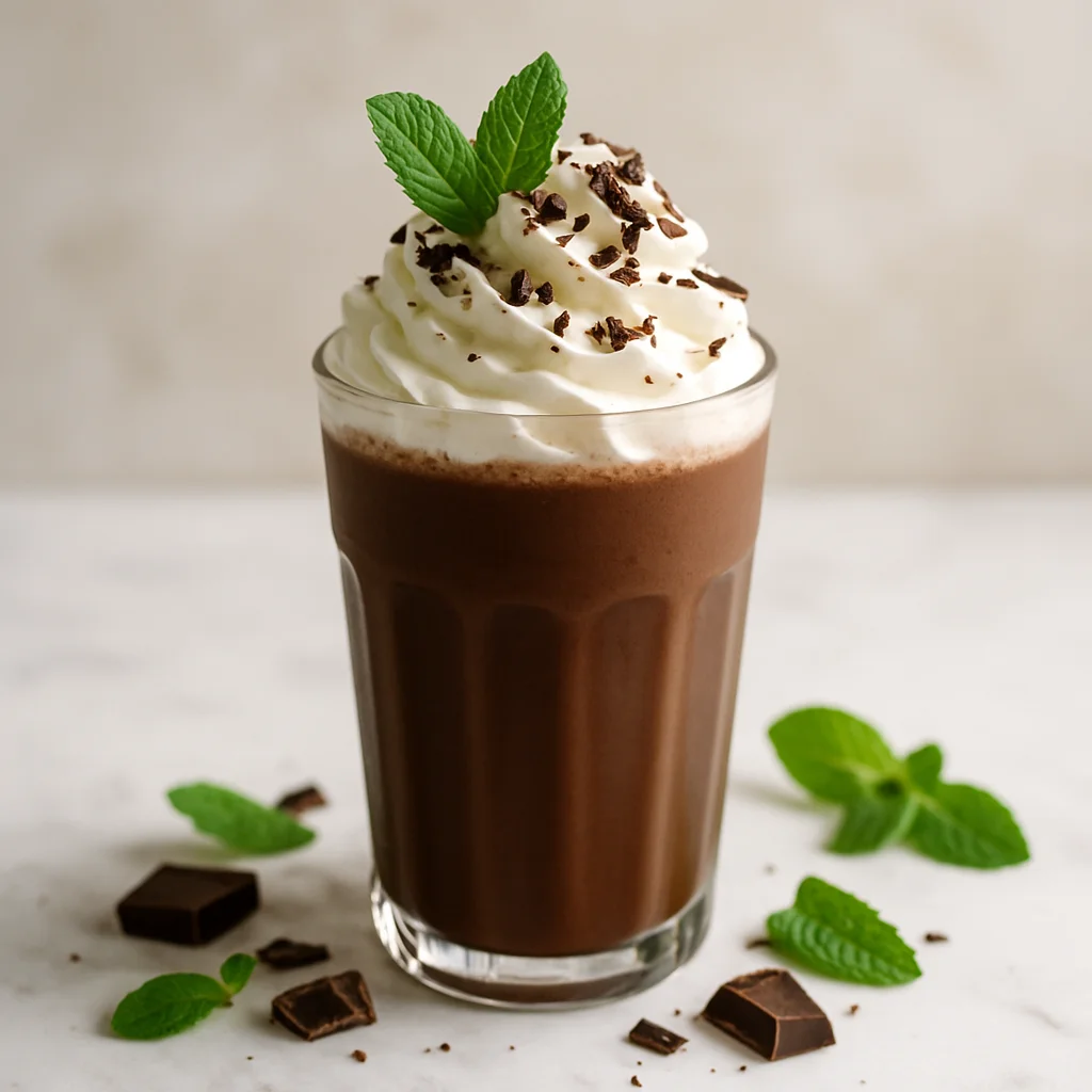 Milkshake Cioccolato Fondente e Menta